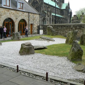 St Mungo’s Museum's Zen Garden by James Allan licensed under CC-BY-SA-2.0