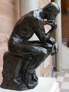 Bronze cast of 'The Thinker' by Rodin by Edward X licensed under CC-BY-SA-2.0.