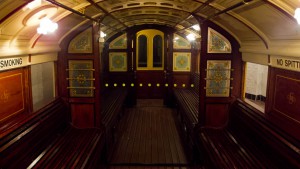 Interior of an old Glasgow Subway car by Ed Webster licensed under CC-BY-2.0.