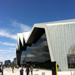 The Riverside Museum front view by Editor 5991 licensed under CC-BY-SA-3.0.