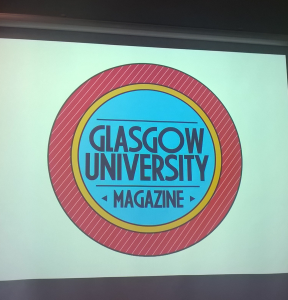 Glasgow University Magazine (GUM) at the Introduction to Student Media at Freshers' Week 2015.